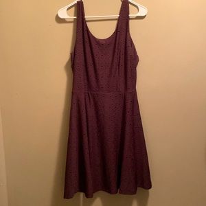 Plum colored dress from Loft